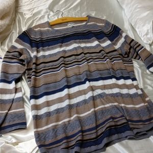 Croft & Barrow Stripped Knitted Long Sleeved Sweater